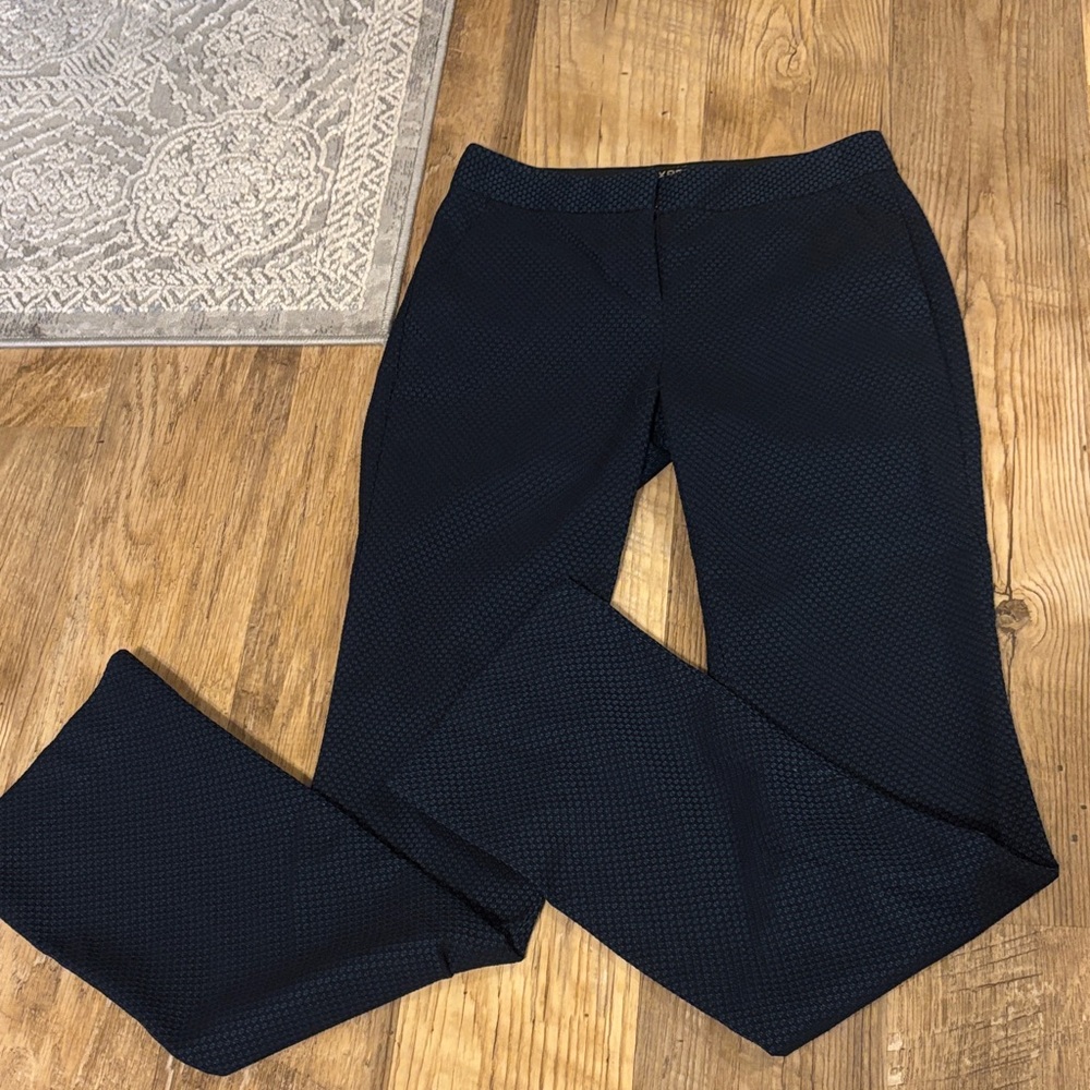 Express Navy Patterned Women's Trousers